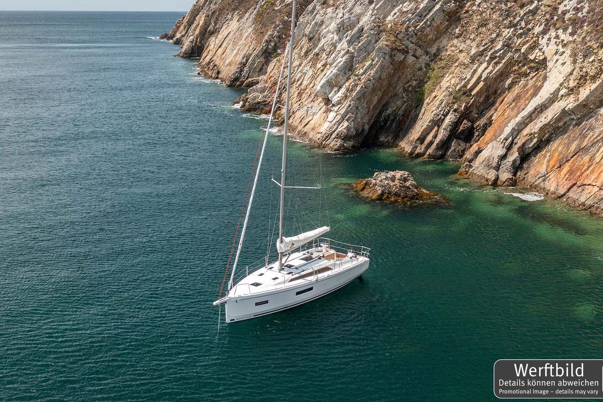 Exterior view of Katja, a Beneteau Oceanis 37.1 sailboat at Grad Biograd na Moru, Croatia