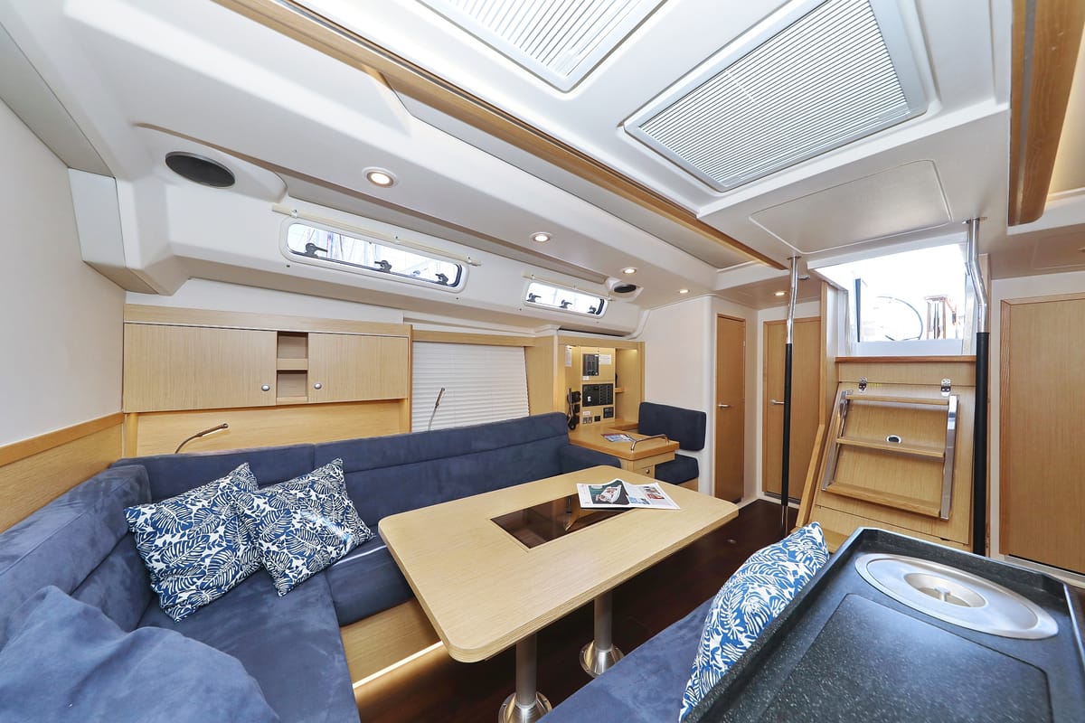 Salon of Blue Bonnet Af Lovnas - OW, a Hanse Yachts Hanse 505 sailboat at Grad Biograd na Moru, Croatia