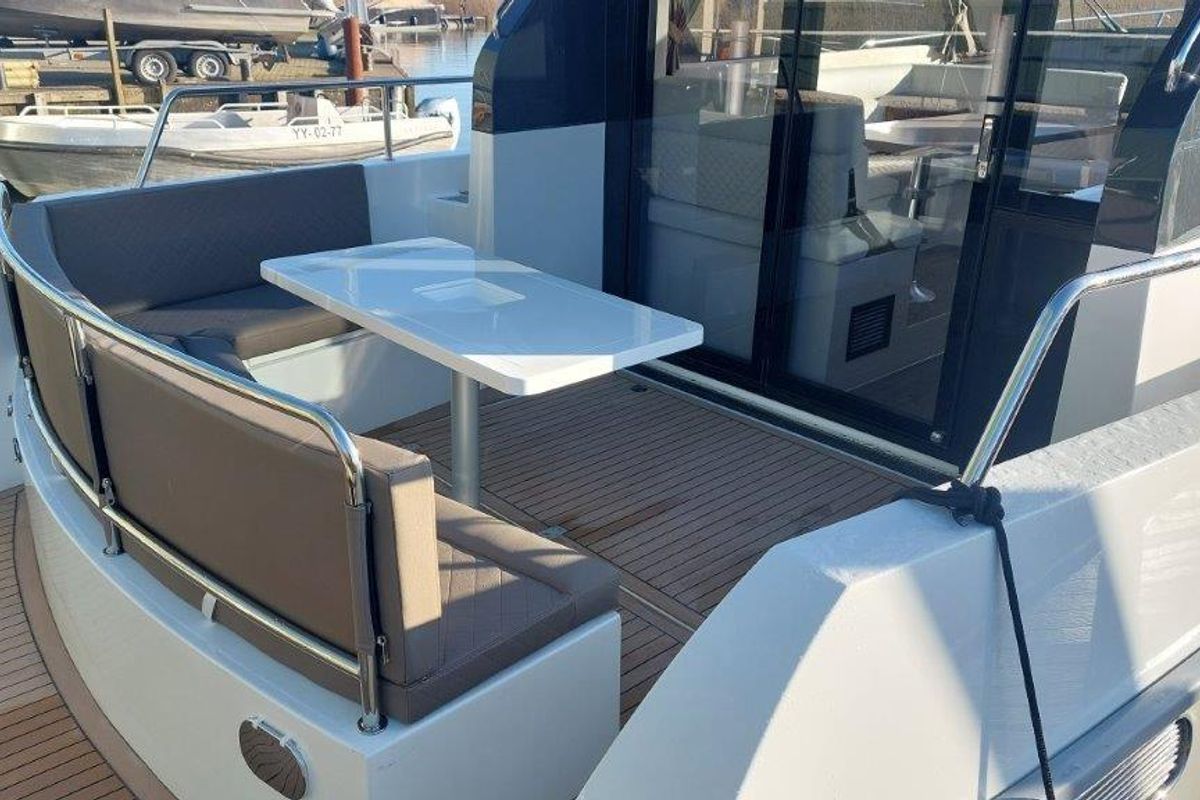 Deck of Hvar, a Maxima Boats Maxima 37 yacht at Seget Donji, Croatia