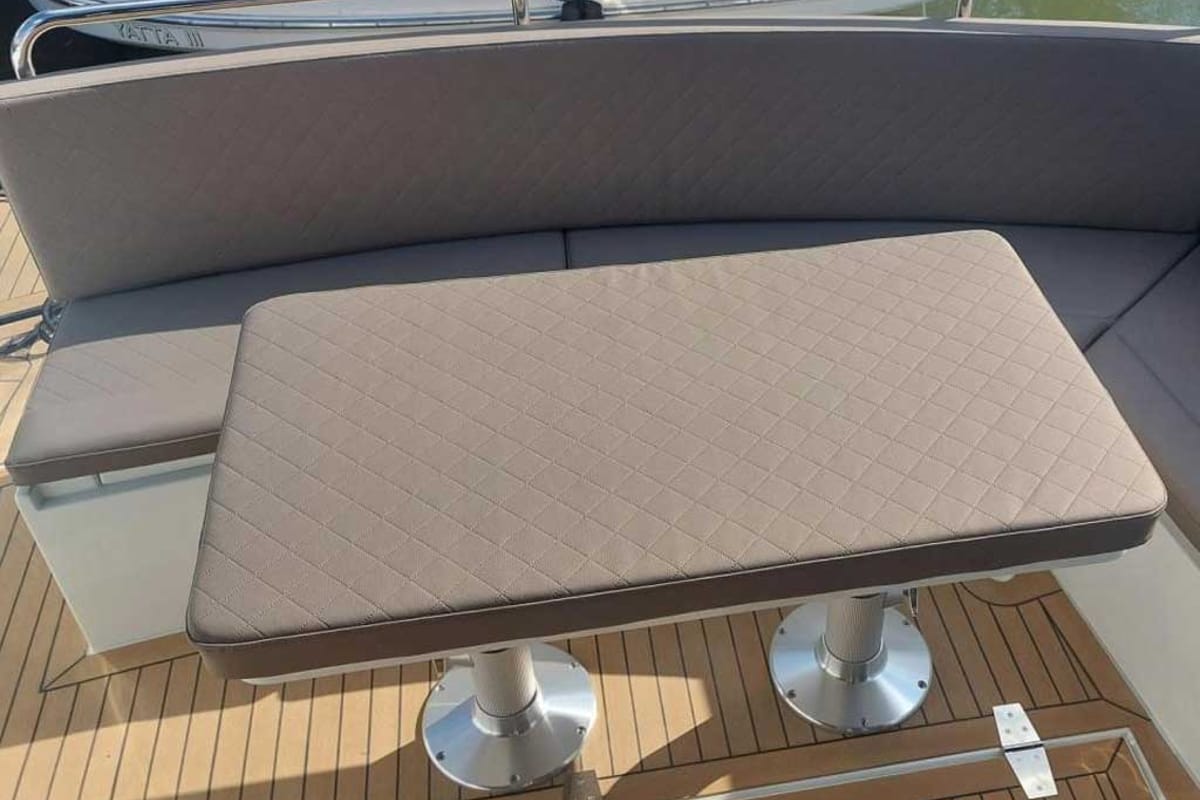 Deck of Hvar, a Maxima Boats Maxima 37 yacht at Seget Donji, Croatia