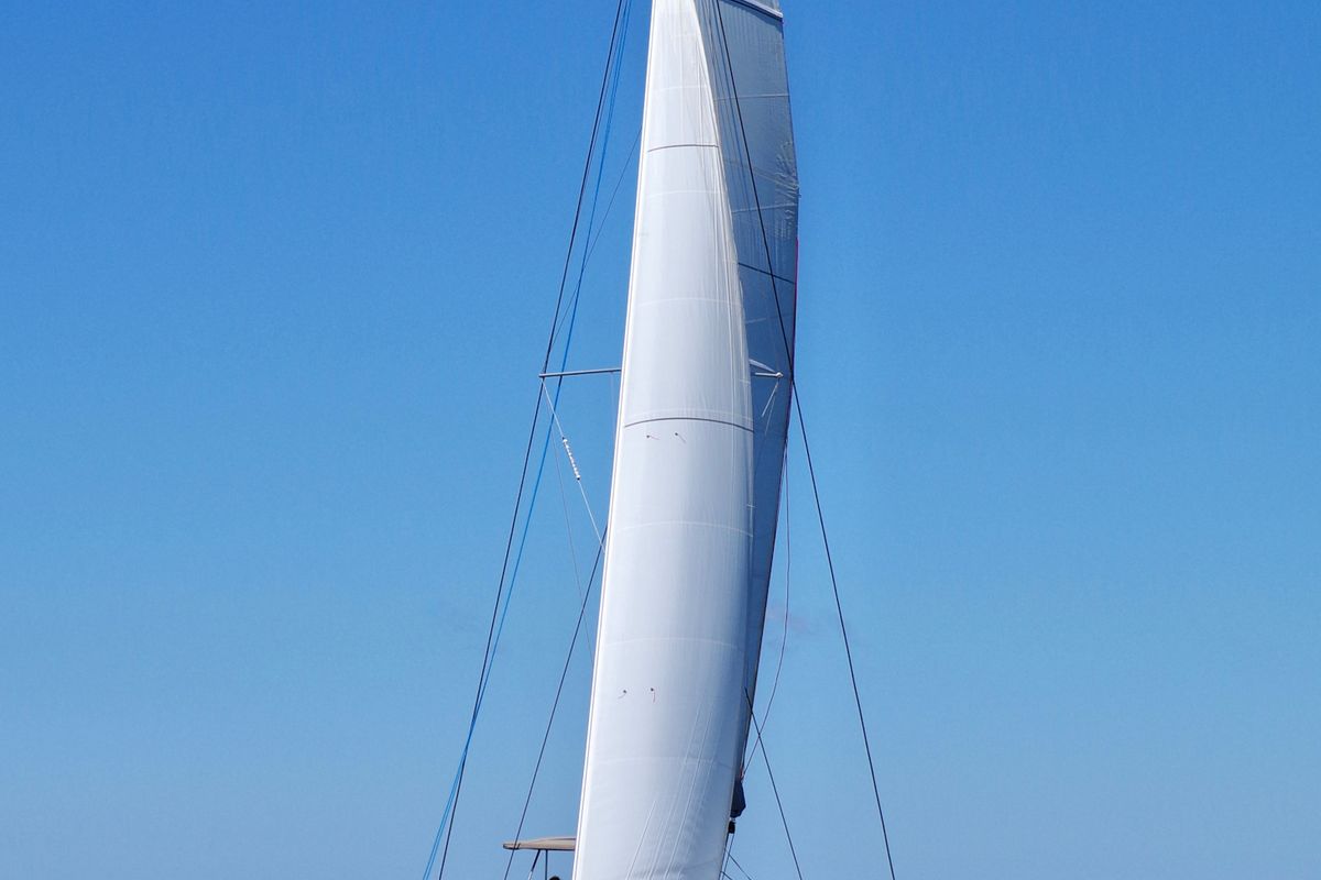 Exterior view of Weesail, a Bali 4.1 catamaran at Castellammare di Stabia, Italy