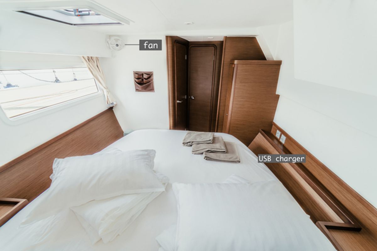 Cabin on ARTEMIS, a Lagoon 42 catamaran at Grad Šibenik, Croatia