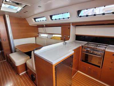 Galley of Papillon, a Italia Yachts 13.98 sailboat at Rosignano Solvay, Italy