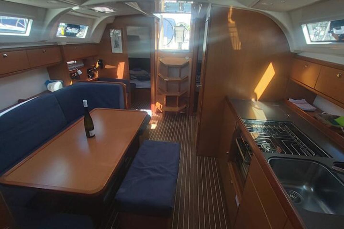Galley of Livka IV, a Bavaria Cruiser 41 sailboat at Split, Croatia