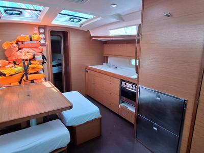 Galley of Ibis, a Dufour 460 GL sailboat at Grad Šibenik, Croatia
