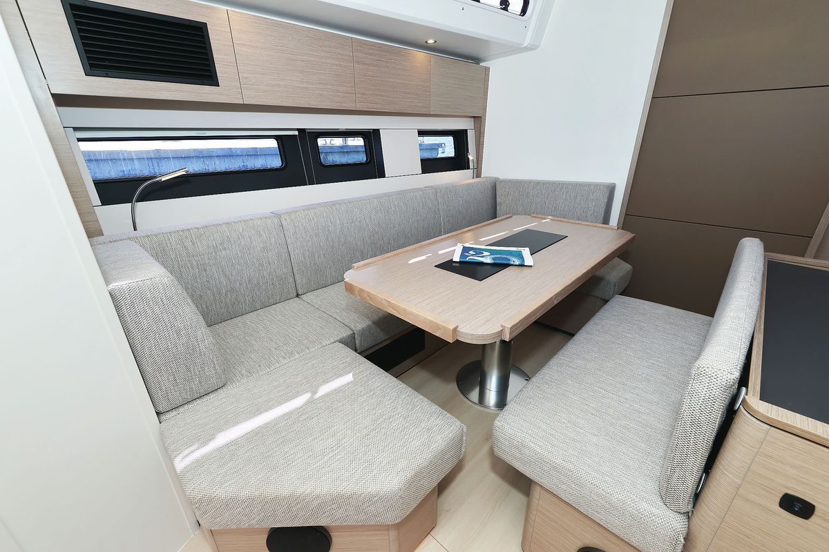 Salon of Ocean Phoenix, a Hanse Yachts Hanse 510 sailboat at Grad Šibenik, Croatia