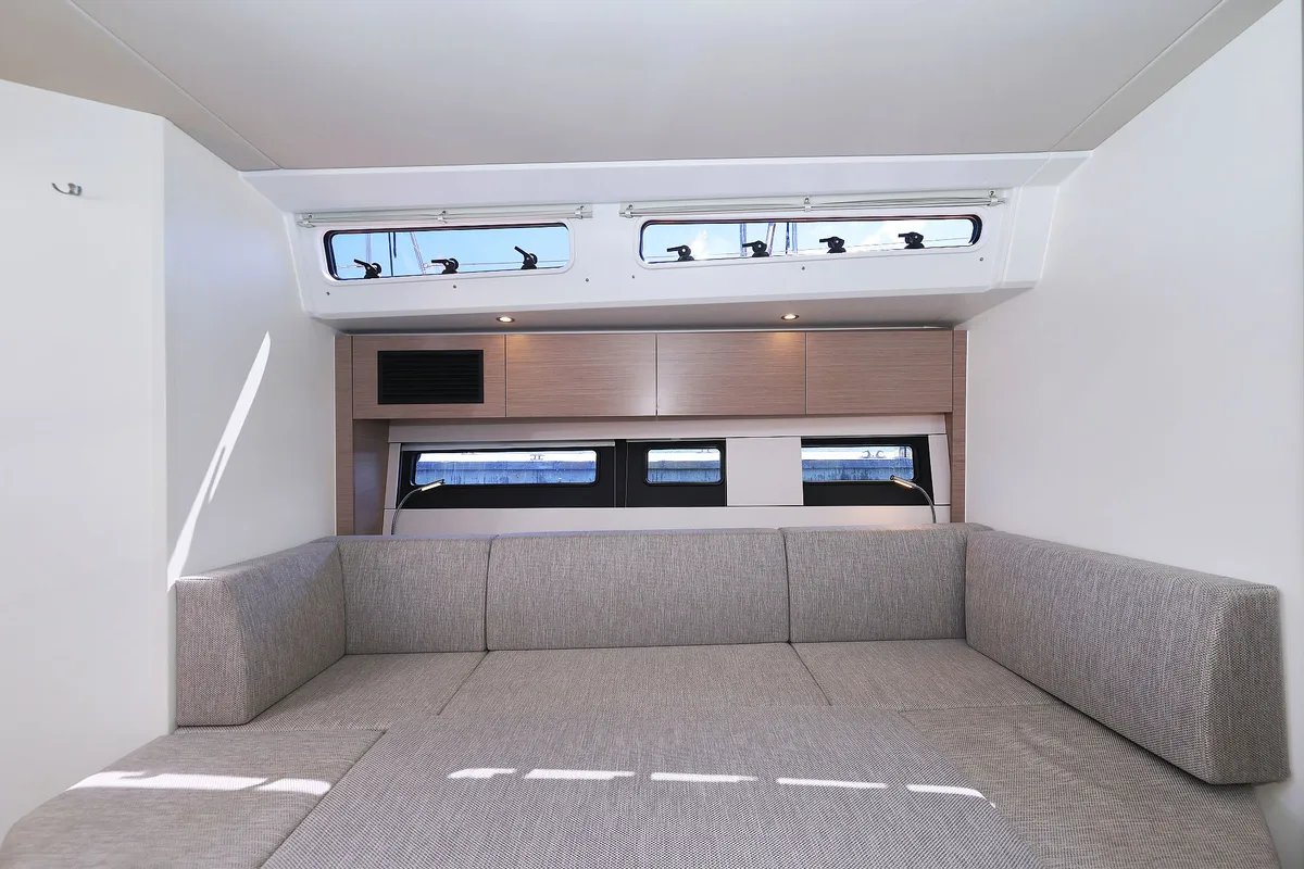 Salon of Ocean Phoenix, a Hanse Yachts Hanse 510 sailboat at Grad Šibenik, Croatia