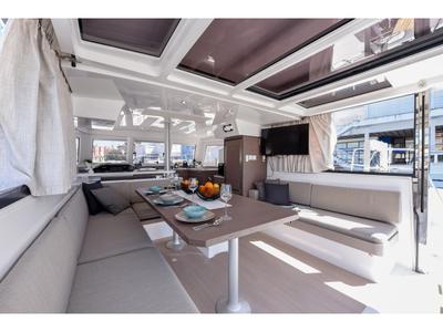 Salon of Fux 4 Sail, a Bali Catspace catamaran at Zadar, Croatia
