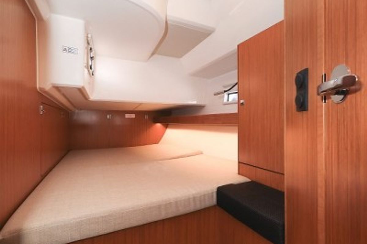 Cabin on Hana, a Bavaria Cruiser 46 Style sailboat at Grad Biograd na Moru, Croatia