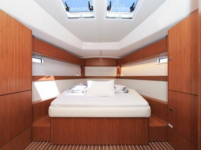 Cabin on Hana, a Bavaria Cruiser 46 Style sailboat at Grad Biograd na Moru, Croatia
