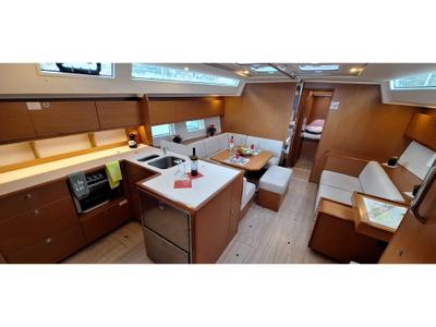 Galley of Lady Flora 3, a Bavaria C50 sailboat at Municipal Unit of Lefkada, Greece