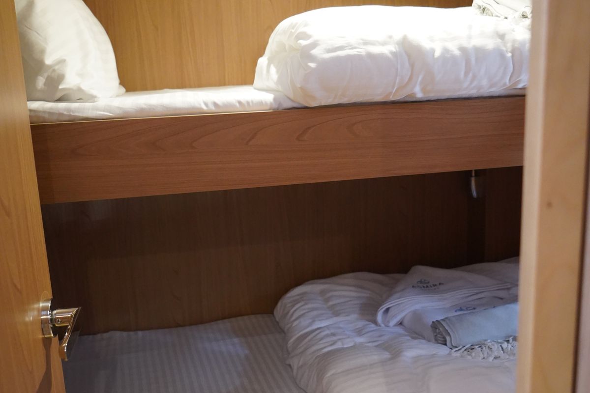 Cabin on Amelia, a Bali 4.6 catamaran at Bodrum, Turkey