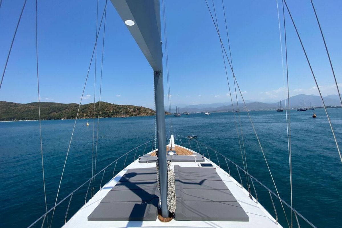 Exterior view of Albatros M, a Unknown Albatros M yacht at Fethiye, Turkey