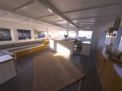 Salon of Albatros M, a Unknown Albatros M yacht at Fethiye, Turkey