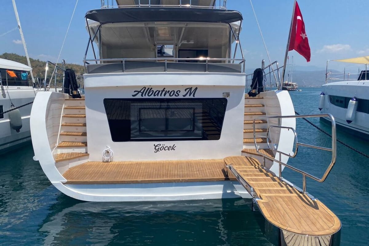 Exterior view of Albatros M, a Unknown Albatros M yacht at Fethiye, Turkey