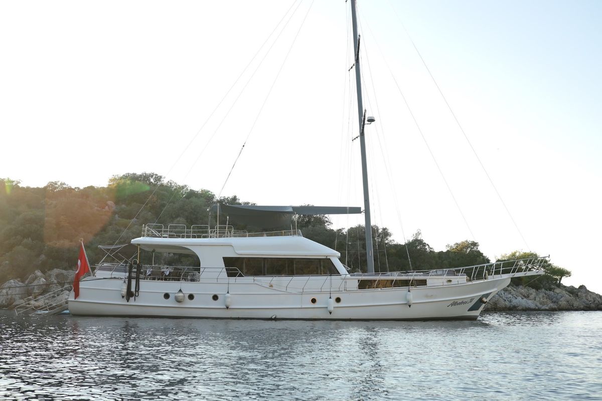 Exterior view of Albatros M, a Unknown Albatros M yacht at Fethiye, Turkey