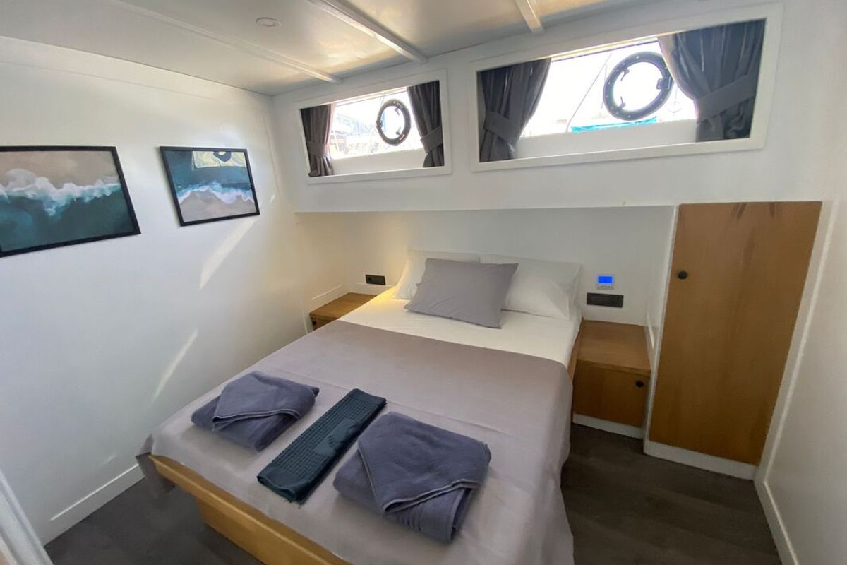 Cabin on Albatros M, a Unknown Albatros M yacht at Fethiye, Turkey