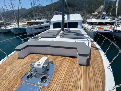 Deck of Albatros M, a Unknown Albatros M yacht at Fethiye, Turkey
