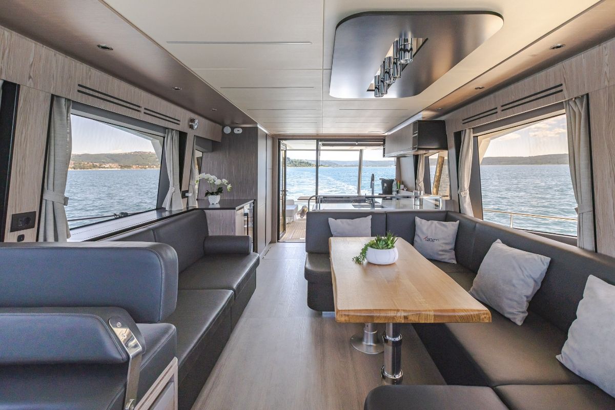 Cabin on Seven Seas, a Greenline 58 Fly yacht at Pirovac, Croatia