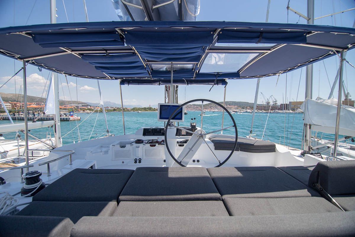El Presidente 721/2025, a Lagoon 52 F catamaran at Palma de Mallorca, Spain