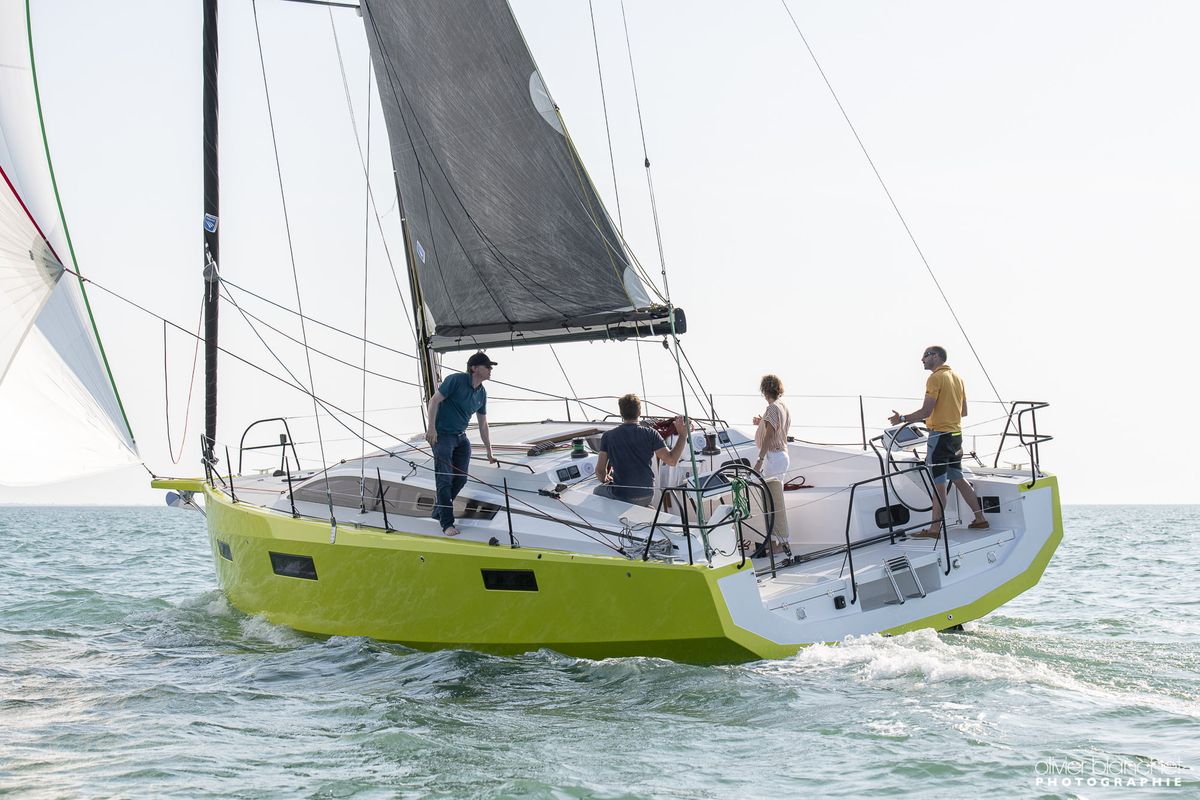 Exterior view of Heol Braz, a RM Yachts RM 1180 sailboat at Marseille, France