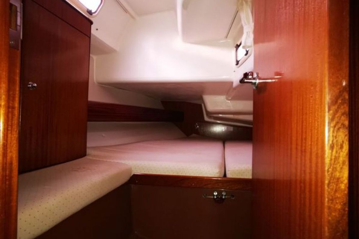 Cabin on Gin, a Bavaria 44 sailboat at Punat, Croatia