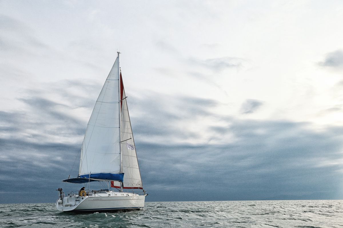 Exterior view of Hermes, a Beneteau Cyclades 43.4 sailboat at Preveza, Greece