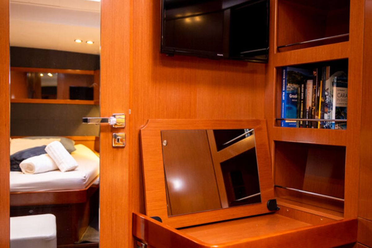 Cabin on Ultreya, a Beneteau Oceanis 60 sailboat at Municipal Unit of Lefkada, Greece