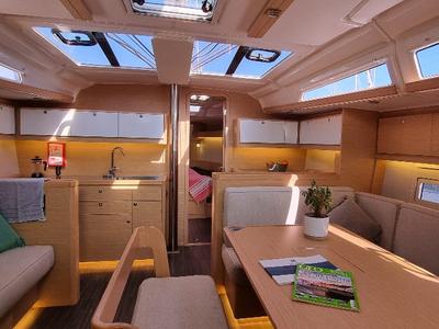 Salon of Lucie, a Dufour 430 sailboat at Vallauris, France