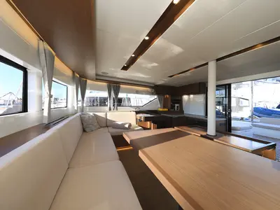 Salon of Ragnar, a Lagoon 50 OW catamaran at Općina Sukošan, Croatia