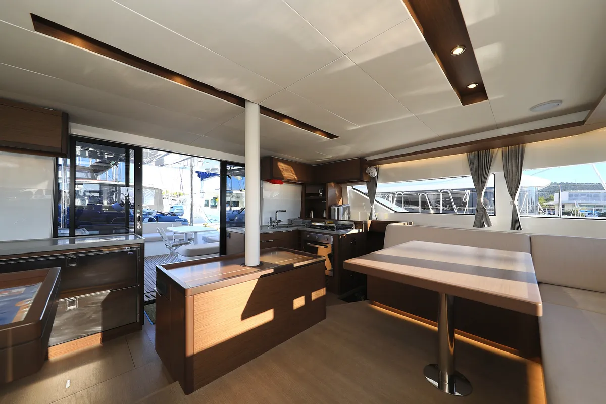 Galley of Ragnar, a Lagoon 50 OW catamaran at Općina Sukošan, Croatia