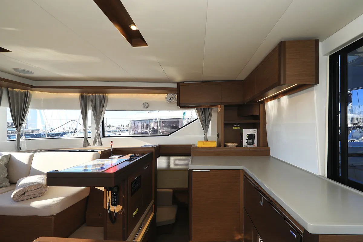 Galley of Ragnar, a Lagoon 50 OW catamaran at Općina Sukošan, Croatia
