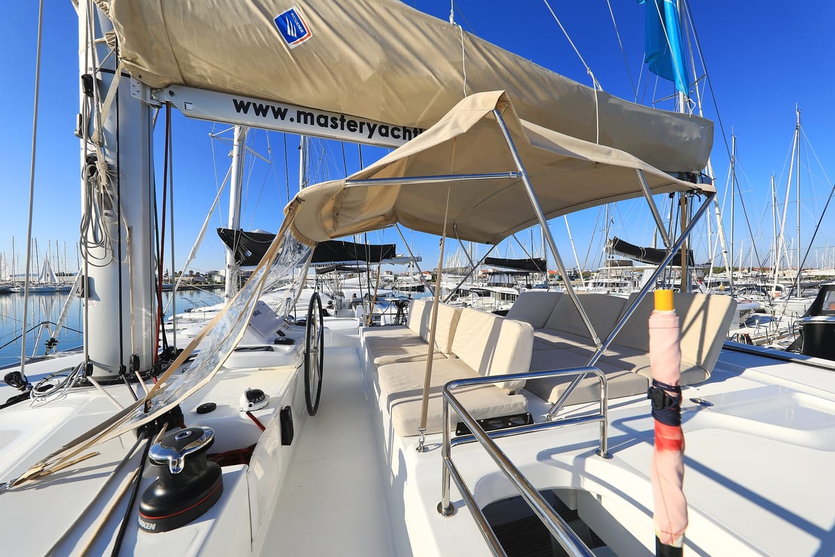 Ragnar, a Lagoon 50 OW catamaran at Općina Sukošan, Croatia