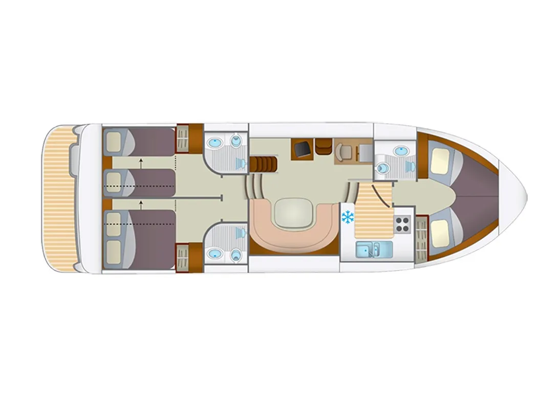 Cruiser Premium 6 Pers., a Pénichette Europa E.600 motorboat at Loosdrecht, Netherlands