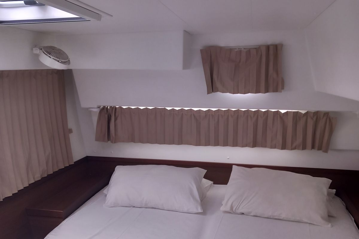 Cabin on Neverland, a Lagoon 42 catamaran at Kos, Greece