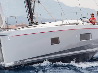 Exterior view of Annezia Star, a Beneteau Oceanis 51.1 sailboat at Athens, Greece