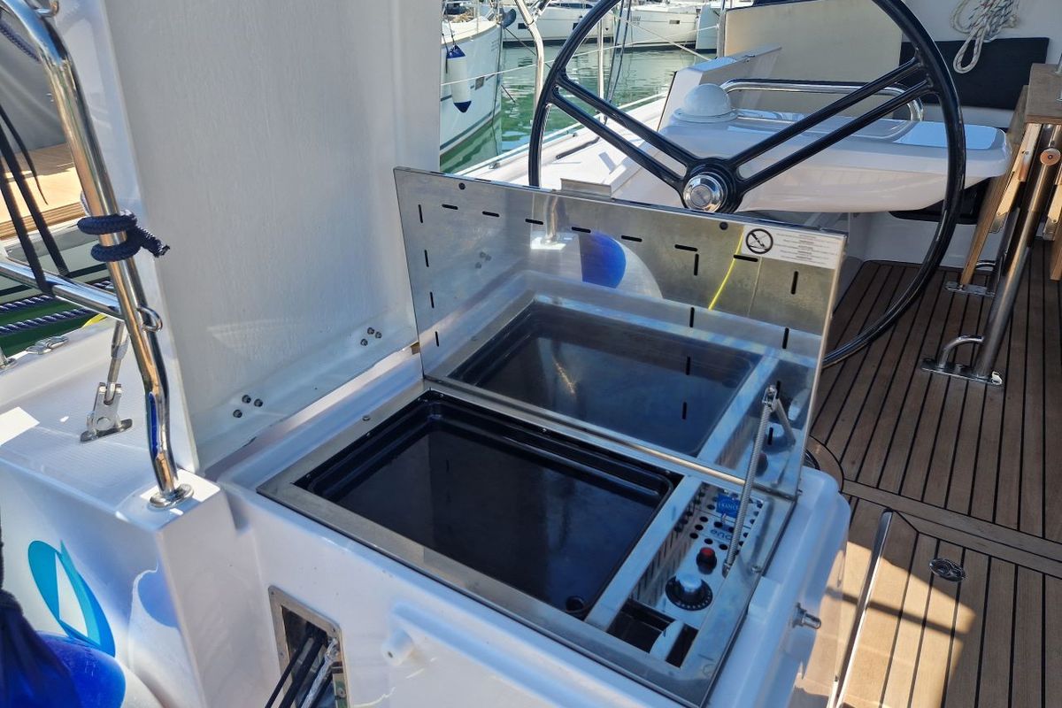 Deck of My Dreams, a Elan Impression 45 sailboat at Grad Pula, Croatia