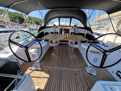 Cockpit of My Dreams, a Elan Impression 45 sailboat at Grad Pula, Croatia