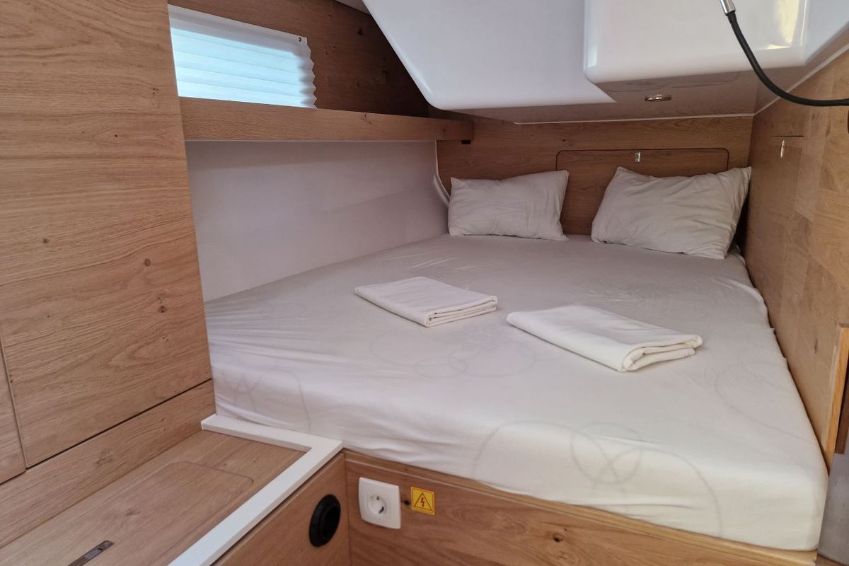 Cabin on My Dreams, a Elan Impression 45 sailboat at Grad Pula, Croatia