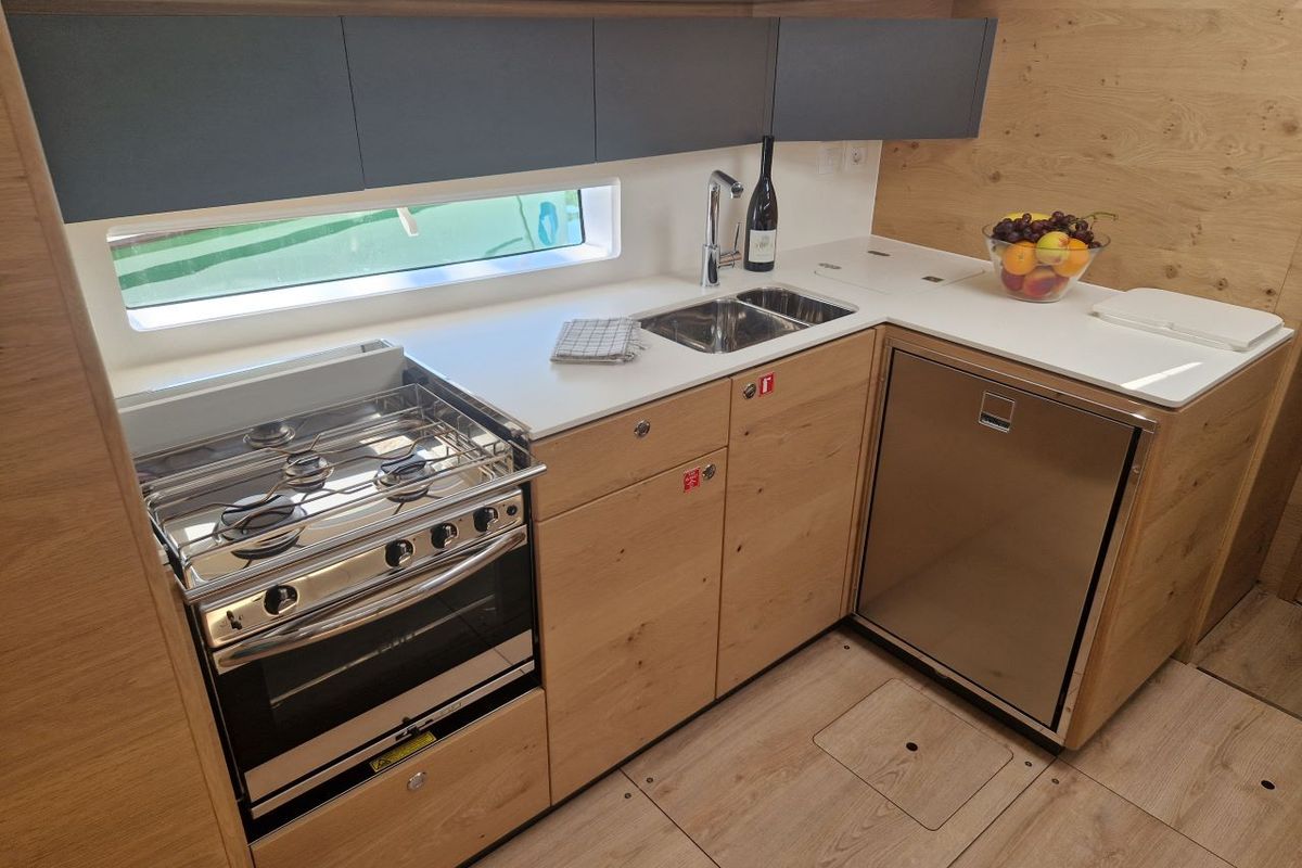 Galley of My Dreams, a Elan Impression 45 sailboat at Grad Pula, Croatia