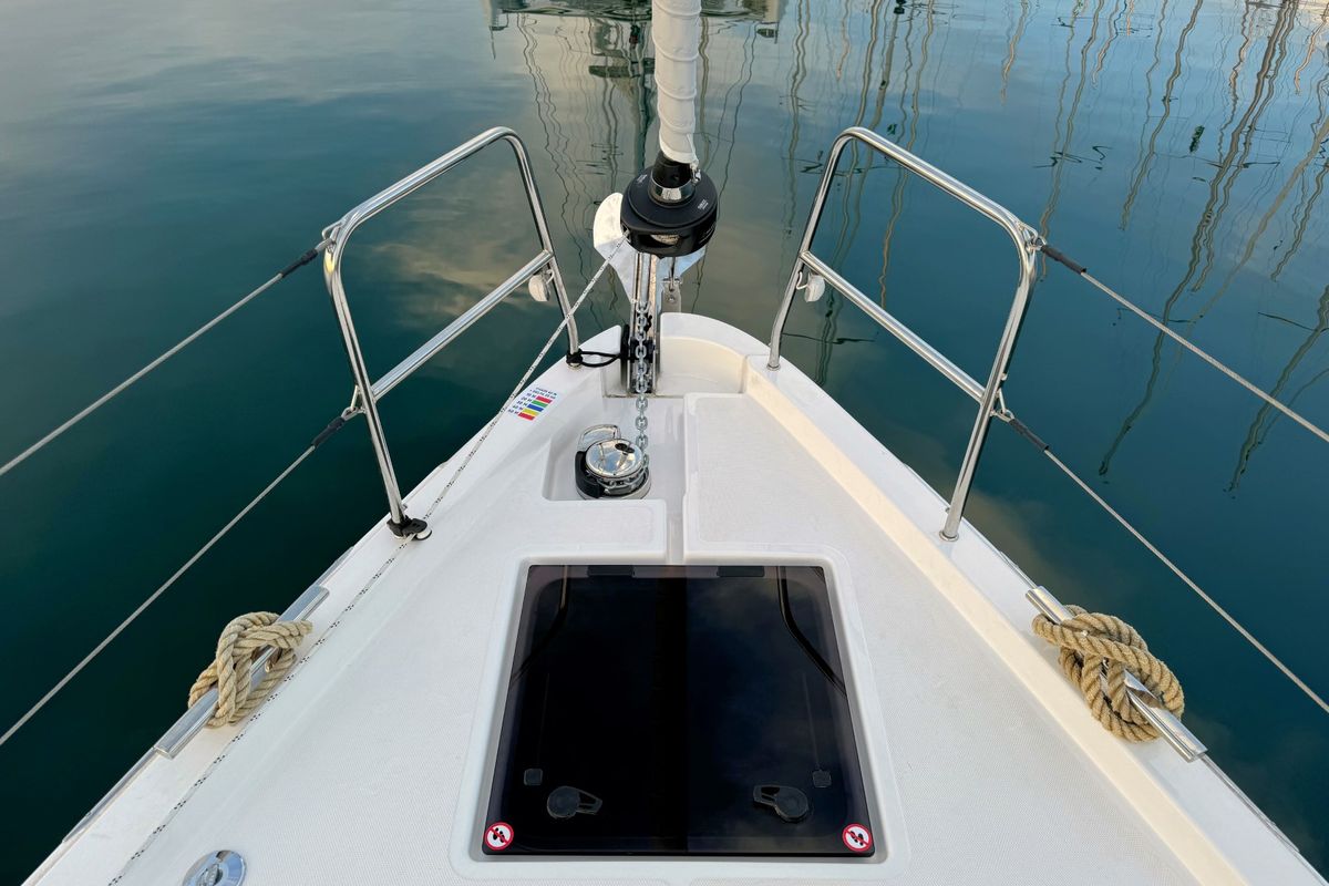 Freja, a Bavaria C46 sailboat at Grad Pula, Croatia