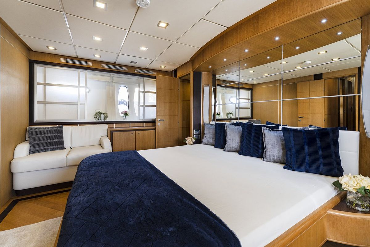 Cabin on Auri, a Abacus Marine Abacus 70 yacht at Port d'Andratx, Spain