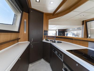 Galley of Auri, a Abacus Marine Abacus 70 yacht at Port d'Andratx, Spain