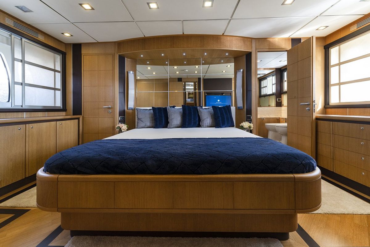 Cabin on Auri, a Abacus Marine Abacus 70 yacht at Port d'Andratx, Spain