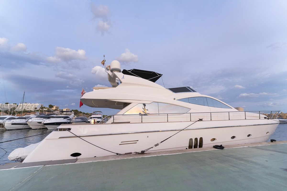 Exterior view of Auri, a Abacus Marine Abacus 70 yacht at Port d'Andratx, Spain