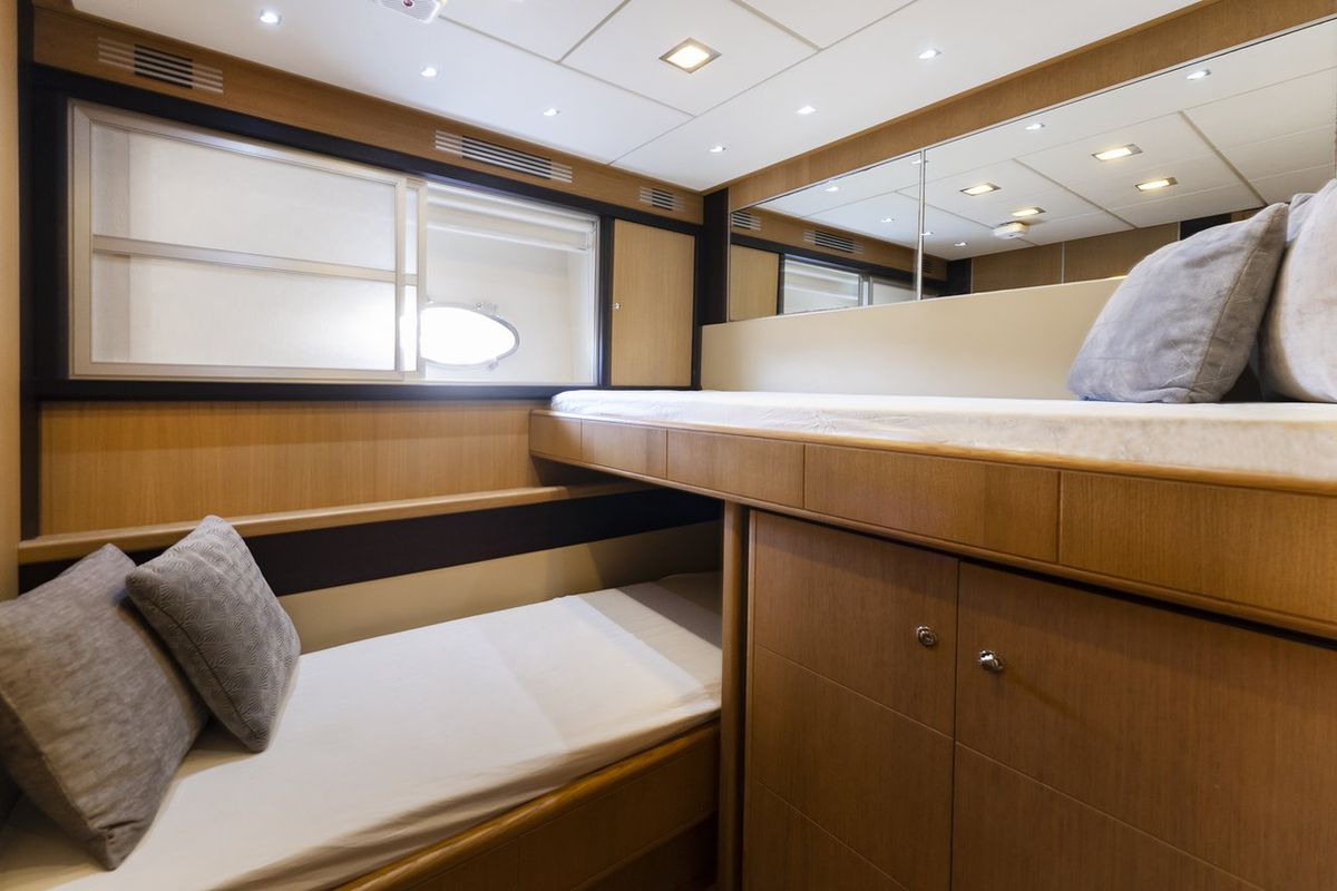 Cabin on Auri, a Abacus Marine Abacus 70 yacht at Port d'Andratx, Spain