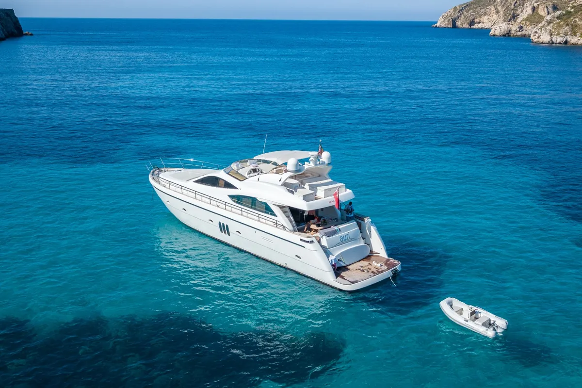 Exterior view of Auri, a Abacus Marine Abacus 70 yacht at Port d'Andratx, Spain