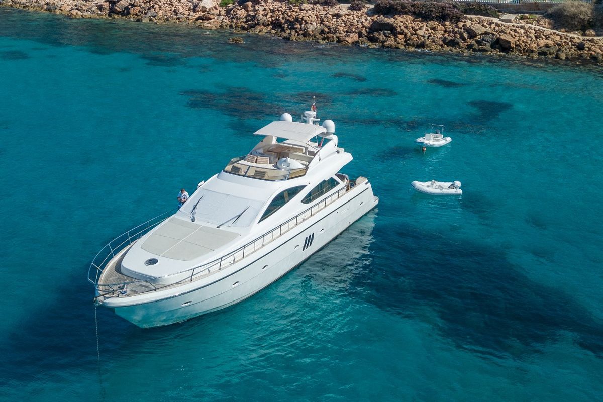 Exterior view of Auri, a Abacus Marine Abacus 70 yacht at Port d'Andratx, Spain
