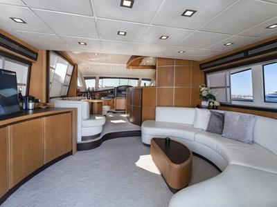 Salon of Auri, a Abacus Marine Abacus 70 yacht at Port d'Andratx, Spain