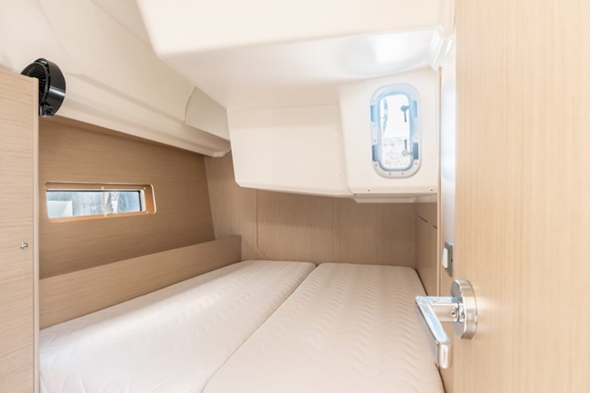 Cabin on Eleftheria, a Beneteau Oceanis 40.1 sailboat at Municipal Unit of Rhodes, Greece